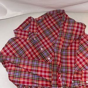 Cinch Men’s Long Sleeve Button Down Shirt Size Medium Multicolored